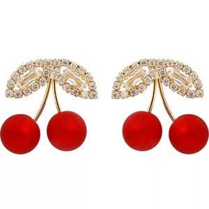 sweet cherry earrings